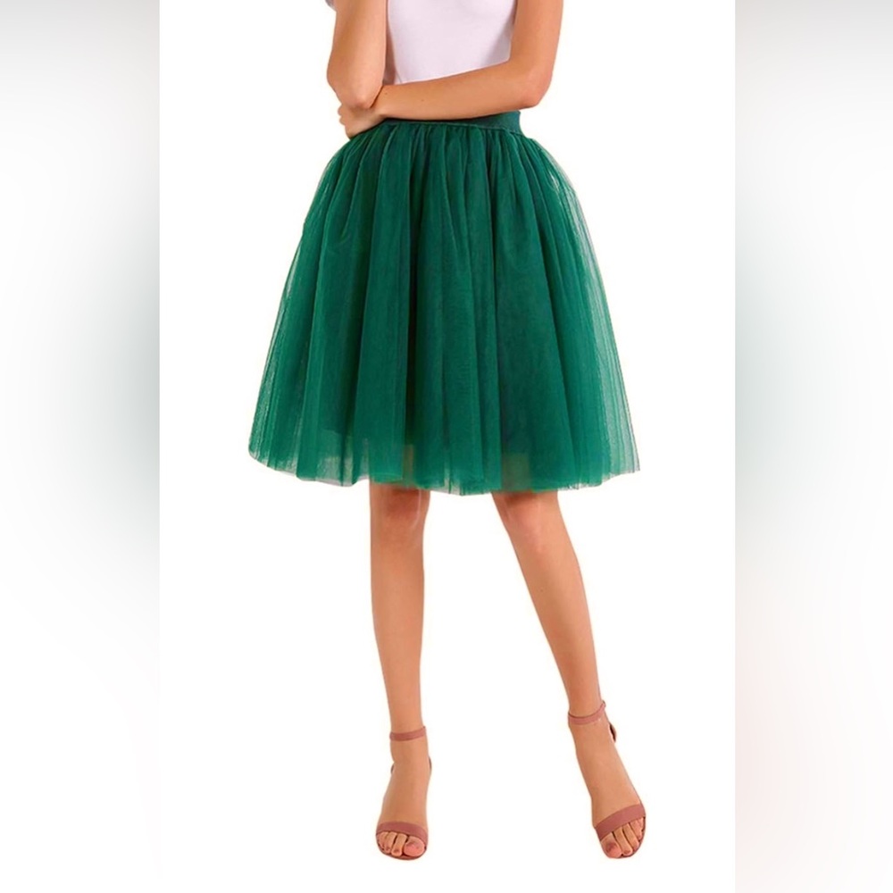 Small Tutu 5 Layered Knee Length Tulle Skirt